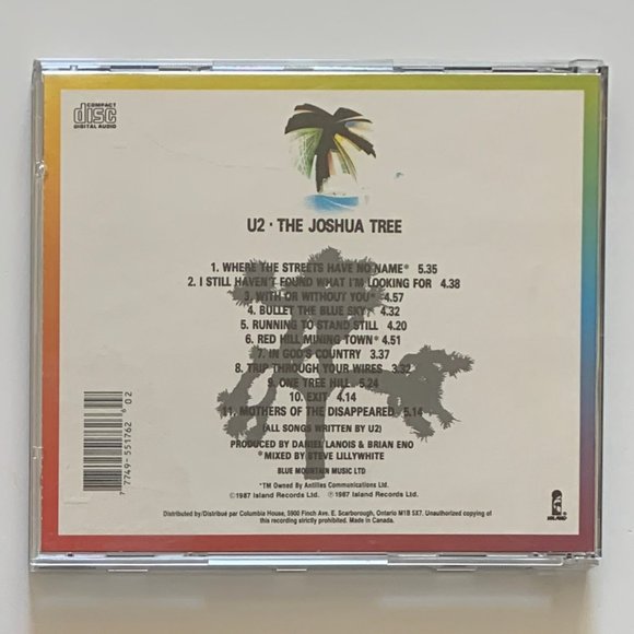 U2 - The Joshua Tree (CD, 1987, Island Records) - Picture 2 of 5